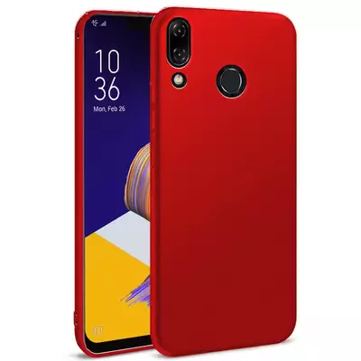 Microsonic Matte Silicone Asus Zenfone 5 (6.2'') ZE620KL Kılıf Kırmızı