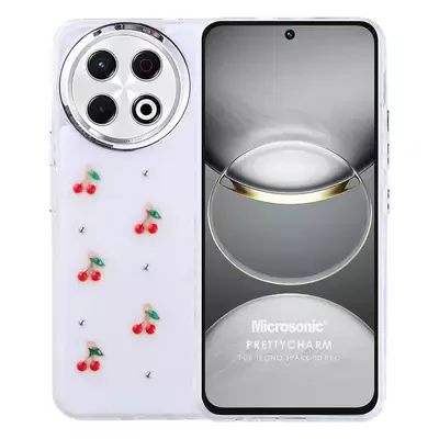 Microsonic TECNO Spark 30 Pro Kılıf PrettyCharm Cherry