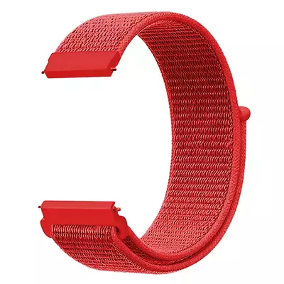 Microsonic OnePlus Watch Hasırlı Kordon Woven Sport Loop Kırmızı