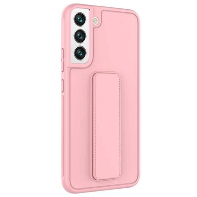 Microsonic Samsung Galaxy S22 Kılıf Hand Strap Pembe