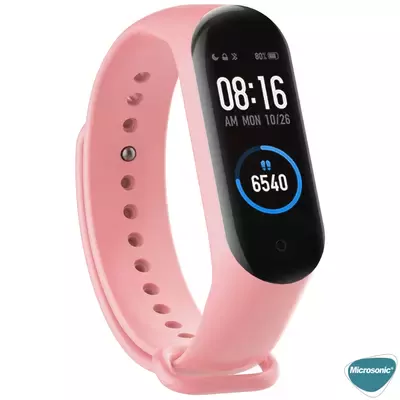 Microsonic Xiaomi Mi Band 7 Silikon Kordon Rose Gold