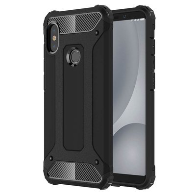 Microsonic Xiaomi Redmi Note 5 Kılıf Rugged Armor Siyah