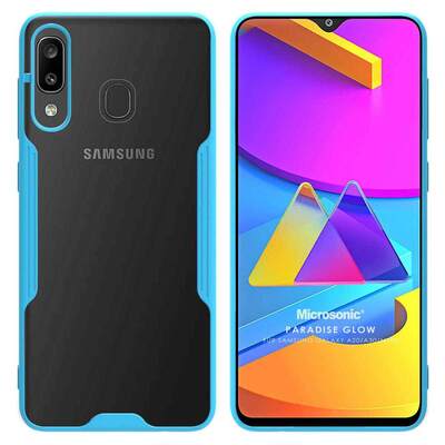 Microsonic Samsung Galaxy M10S Kılıf Paradise Glow Turkuaz