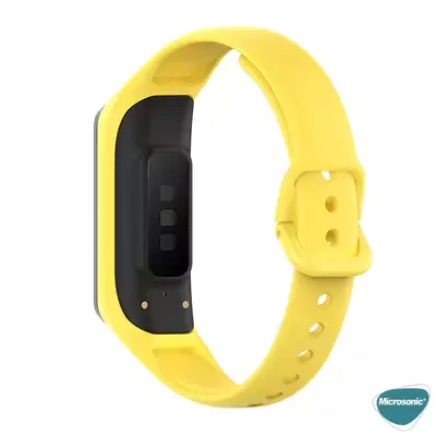 Microsonic Samsung Galaxy Fit e R375 Silikon Kordon Sarı