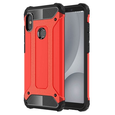 Microsonic Xiaomi Redmi Note 5 Kılıf Rugged Armor Kırmızı