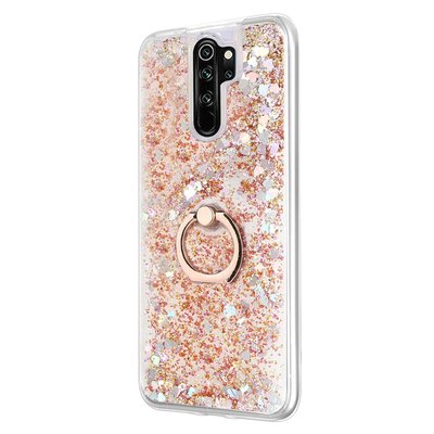 Microsonic Xiaomi Redmi Note 8 Pro Kılıf Glitter Liquid Holder Gold