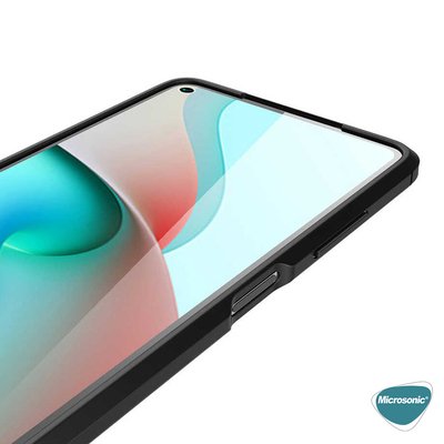 Microsonic Xiaomi Redmi Note 9 Pro 5G Kılıf Deri Dokulu Silikon Lacivert