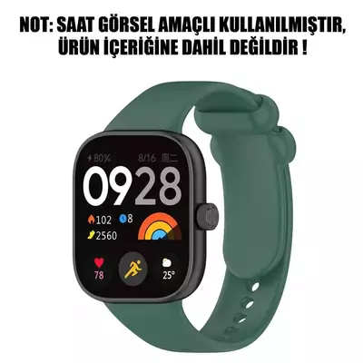 Microsonic Xiaomi Redmi Watch 4 Kordon Silicone Sport Band Yeşil