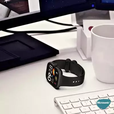 Microsonic Xiaomi Redmi Watch 4 Kordon Silicone Sport Band Yeşil