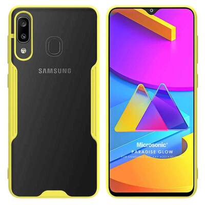 Microsonic Samsung Galaxy M10S Kılıf Paradise Glow Sarı