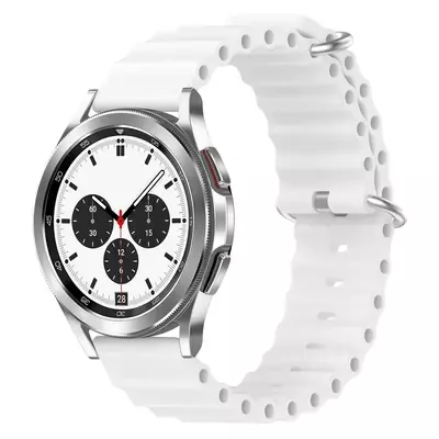 Microsonic Huawei Watch 5 46mm Kordon Ocean Band Beyaz
