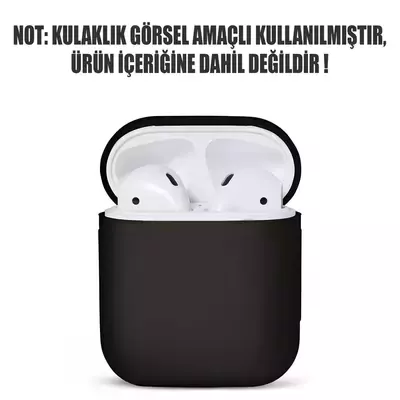 Microsonic Apple AirPods 1. Nesil / 2. Nesil Liquid Silicone Lansman Siyah