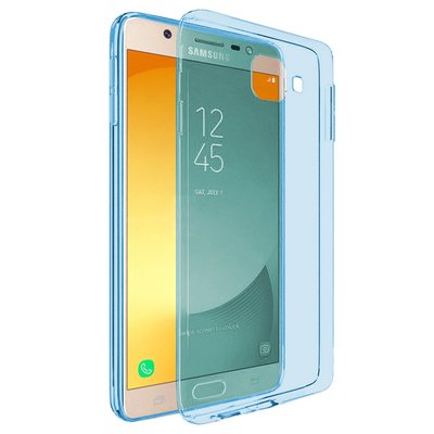 Microsonic Samsung Galaxy J7 Max Kılıf Transparent Soft Mavi