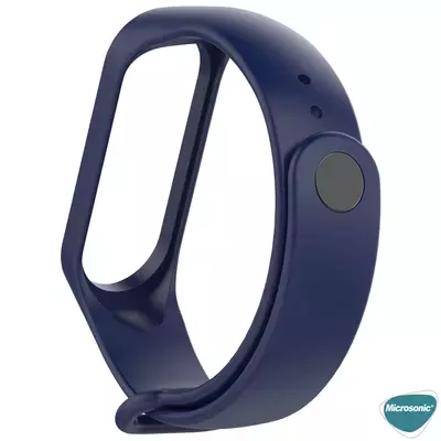 Microsonic Xiaomi Mi Band 7 Silikon Kordon Lacivert