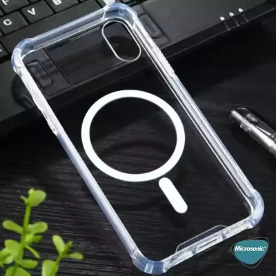 Microsonic Apple iPhone XS Max Kılıf MagSafe Clear Soft Şeffaf