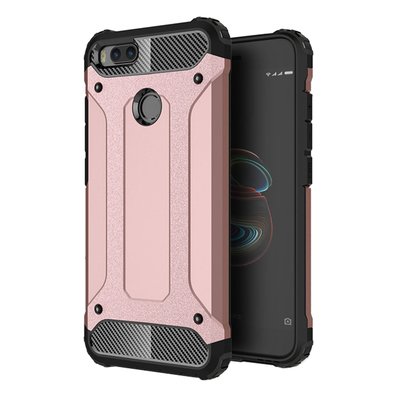 Microsonic Xiaomi Mi A1 Kılıf Rugged Armor Rose Gold