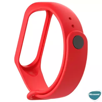 Microsonic Xiaomi Mi Band 7 Silikon Kordon Kırmızı