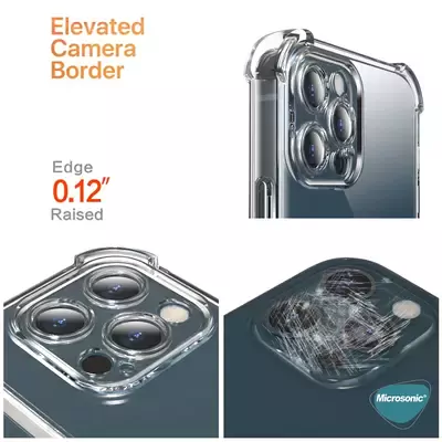 Microsonic Apple iPhone 17 Pro Card Slot Shock Kılıf Şeffaf