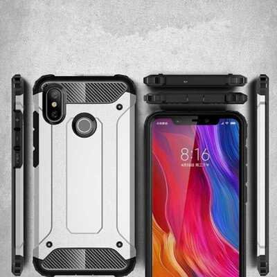 Microsonic Xiaomi Mi 8 SE Kılıf Rugged Armor Rose Gold