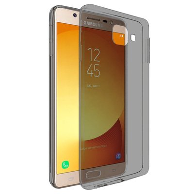 Microsonic Samsung Galaxy J7 Max Kılıf Transparent Soft Siyah