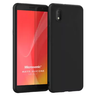 Microsonic Matte Silicone TCL L7 Kılıf Siyah