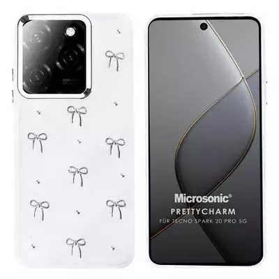 Microsonic TECNO Spark 20 Pro Kılıf PrettyCharm Bow