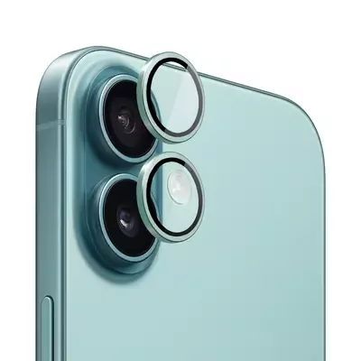 Microsonic Apple iPhone 16 Plus Tekli Kamera Lens Koruma Camı Yeşil