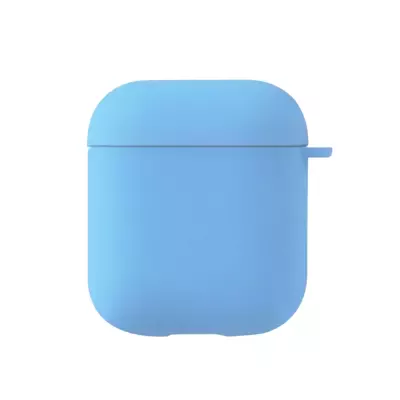 Microsonic Apple AirPods 1. Nesil / 2. Nesil Liquid Silicone Lansman Mavi