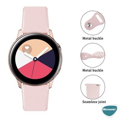 Microsonic Huawei Honor Magic Watch 2 42mm Silicone Sport Band Rose Gold