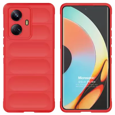 Microsonic Realme 10 Pro 5G Kılıf Oslo Prime Kırmızı