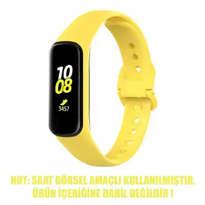 Microsonic Samsung Galaxy Fit 2 Silikon Kordon Sarı