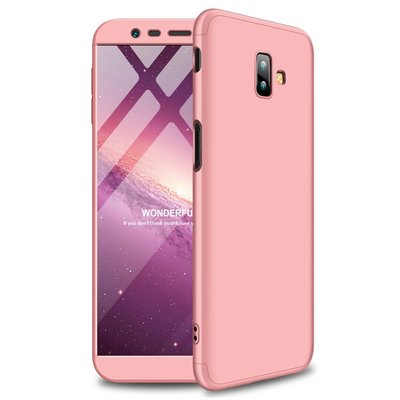 Microsonic Samsung Galaxy J6 Plus Kılıf Double Dip 360 Protective AYS Rose Gold