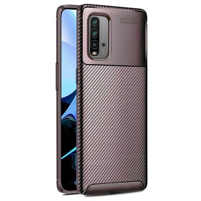 Microsonic Xiaomi Redmi 9T Kılıf Legion Series Kahverengi