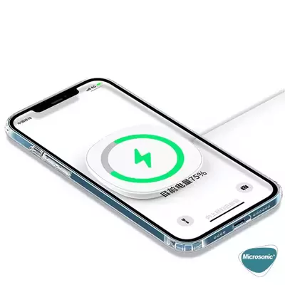 Microsonic Apple iPhone XS Kılıf MagSafe Clear Soft Şeffaf