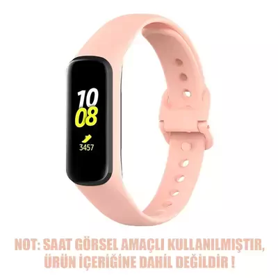 Microsonic Samsung Galaxy Fit 2 Silikon Kordon Rose Gold