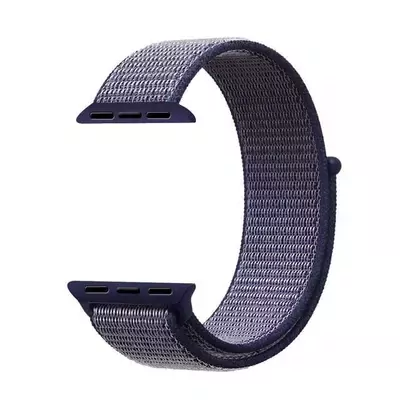 Microsonic Apple Watch Series 8 41mm Hasırlı Kordon Woven Sport Loop Lacivert