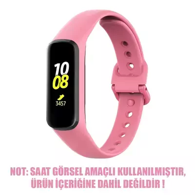 Microsonic Samsung Galaxy Fit 2 Silikon Kordon Pembe