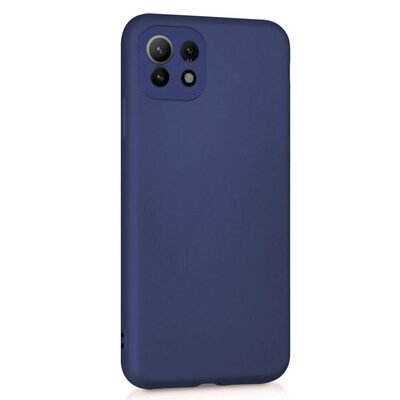 Microsonic Xiaomi Mi 11 Lite Kılıf Matte Silicone Lacivert