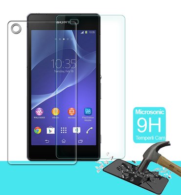 Microsonic Full Body Temperli Cam Ekran koruyucu Sony Xperia Z2 Ön + Arka