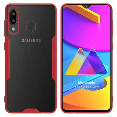 Microsonic Samsung Galaxy A30 Kılıf Paradise Glow Kırmızı