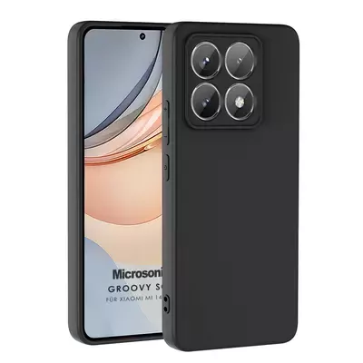 Microsonic Xiaomi 14T Pro Kılıf Groovy Soft Siyah