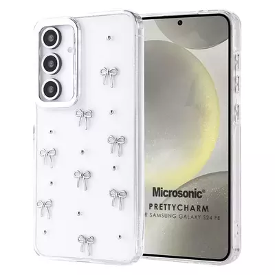 Microsonic Samsung Galaxy S24 FE Kılıf PrettyCharm Bow