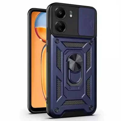 Microsonic Xiaomi Poco C65 Kılıf Impact Resistant Lacivert