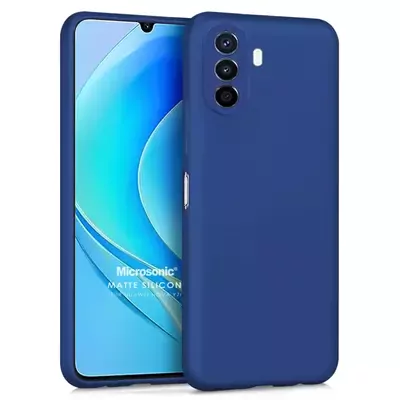 Microsonic Huawei Nova Y70 Kılıf Matte Silicone Lacivert