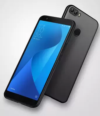 Microsonic Matte Silicone Asus Zenfone Max Plus M1 (5.7'') ZB570TL Kılıf Siyah