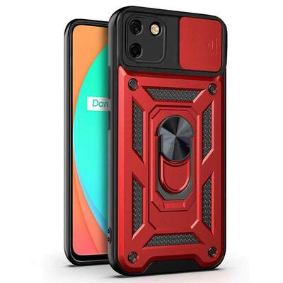 Microsonic Realme C11 Kılıf Impact Resistant Kırmızı