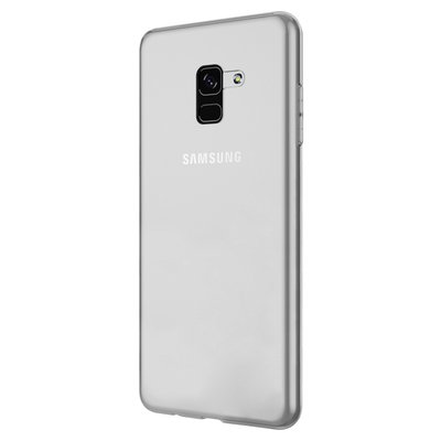 Microsonic Samsung Galaxy A8 Plus 2018 Kılıf Transparent Soft Beyaz