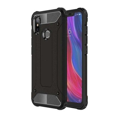 Microsonic Xiaomi Mi 8 SE Kılıf Rugged Armor Siyah