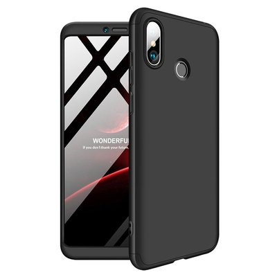 Microsonic Xiaomi Redmi S2 Kılıf Double Dip 360 Protective AYS Siyah