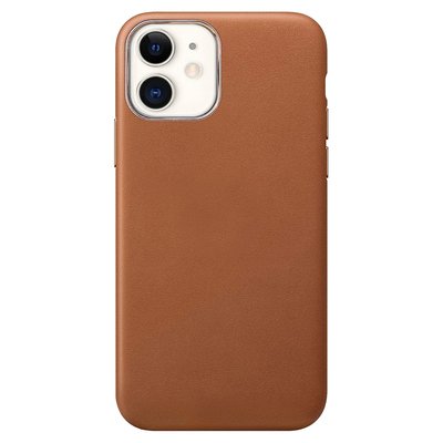 Microsonic Apple iPhone 12 Mini Kılıf Luxury Leather Kahverengi